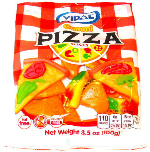 Vidal Gummies Pizza Slices 3.5oz Bag