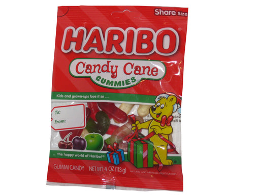 Haribo Candy Cane Gummies 4oz bag