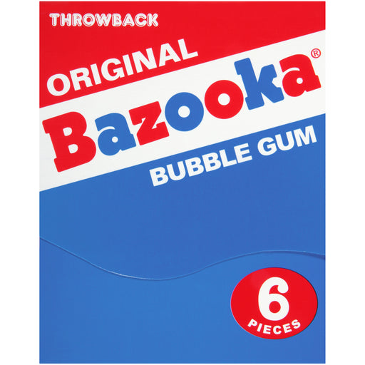 Bazooka Original Bubble Gum 6ct Pack