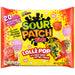 Get ready for some sweet and sour fun with our Sour Patch Kids Lollipop Dipper Exchange 20ct Bag! Each lollipop is individually wrapped and shaped like your favorite Sour Patch Kid. Plus, with a fun dipping powder in Pink Raspberry and Redberry flavors, it's the perfect addition to any classroom exchange. Let the sweet and sour adventure begin!