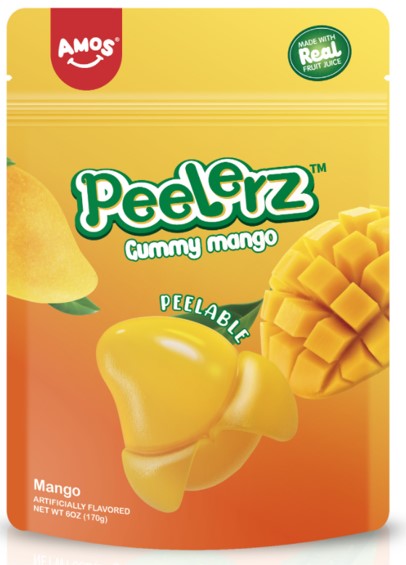 Peelerz Gummy Mangos 6oz bag - Get ready for a crazy and unique snacking experience with Peelerz Gummy Mangos! These 1st ever peelable gummy fruits are not only delicious, but also add a fun and playful element to your snacking. Say goodbye to boring snacks and hello to the world of Peelerz!

Also Available in Grapes, Bananas, and Peaches