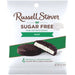 Russell Stover sugar-free mint chocolate package on a white background