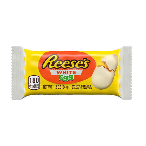 Satisfy your sweet tooth this Easter with Reese's Peanut Butter Eggs. This delicious treat is filled with creamy Reese's peanut butter, making it the perfect addition for any "Bunny's" Basket! Enjoy the classic combination of White Creme and peanut butter in this iconic Easter Egg shape.