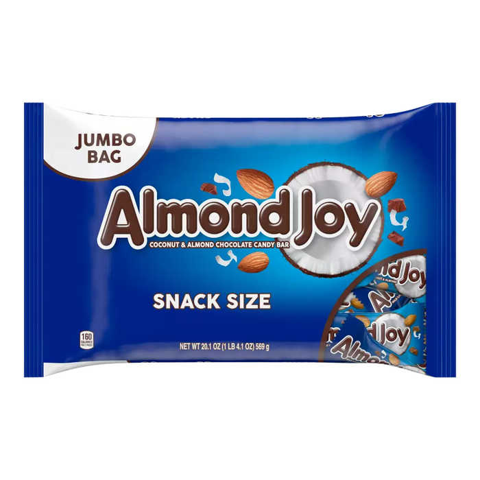 Halloween Almond Joy Jumbo Snack Size 20.1oz Bag