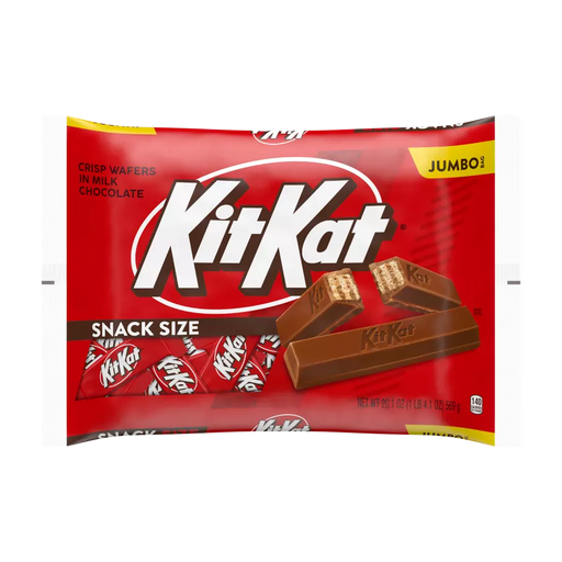 KitKat Jumbo chocolate snack size packaging on a white background.