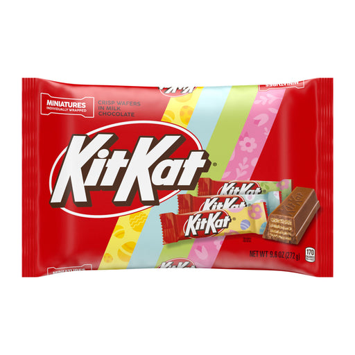 Get ready to hop into spring with Kit Kat Miniatures! Featuring light milk chocolate, drenched over the iconic crispy wafers are oh so delicious. Available in a 8.8oz bag. Don't worry, we won't judge if you eat them all in one sitting!)