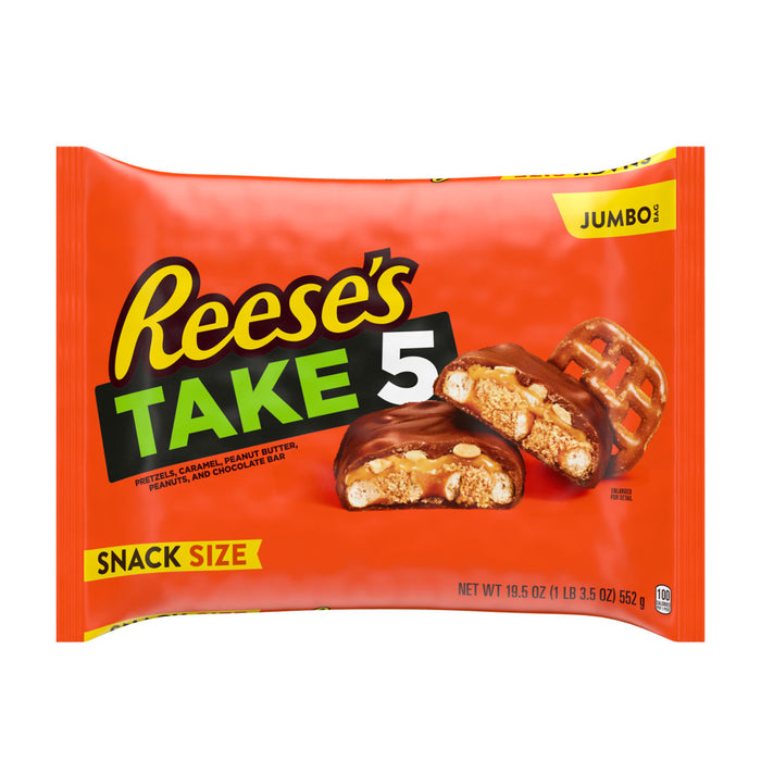 Reese's Take 5 snack size Jumbo 19.5oz Bag