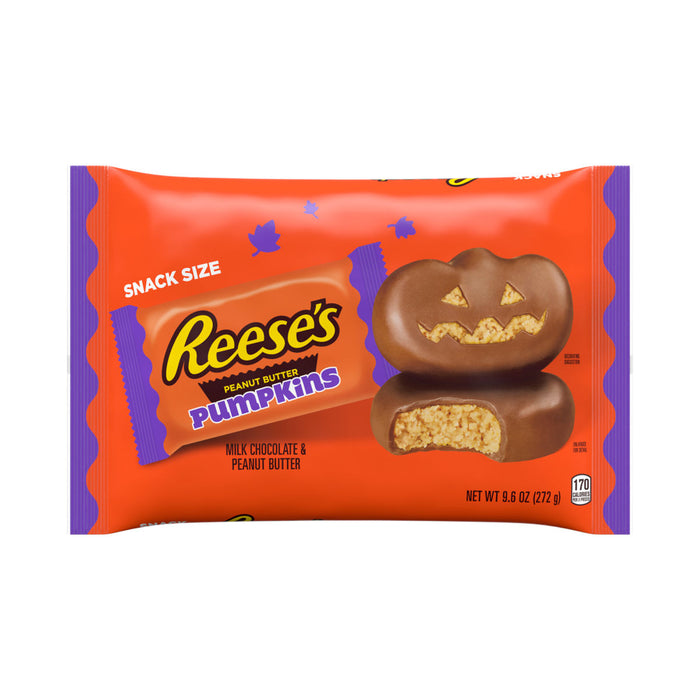 Reeses Peanut Butter Pumpkins Snack Size 9.6oz Bag
