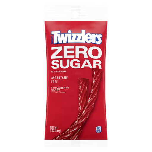 Twizzlers Strawberry Twists Zero Sugar 5oz Bag