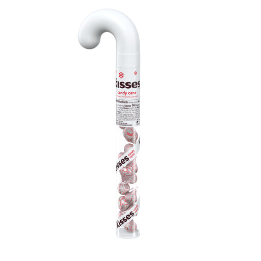 Indulge in a classic holiday treat with Christmas Milk Chocolate Hershey Kisses. Wrapped in festive foils, these original kisses are full of creamy chocolate for a delightful and irresistible treat. Perfect for gifting or enjoying with guests, say it with a kiss this holiday season! Peppermint Kisses in a pLASTIC fILLED cANDY CANE