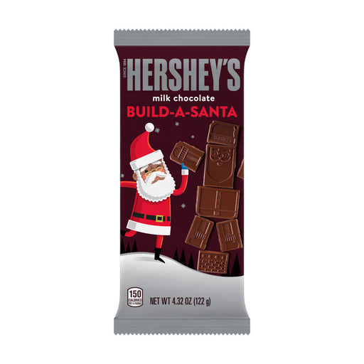 This 4oz slab of Hershey Chocolate features festive santa pieces to build St. Nick himself, perfect for your holiday festivities! Enjoy the sweet and creamy flavor of classic Hershey Chocolate while sharing in the joy of the Christmas season.