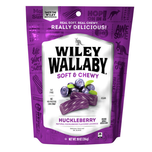 Wiley Wallaby Huckleberry Licorice 10oz bag