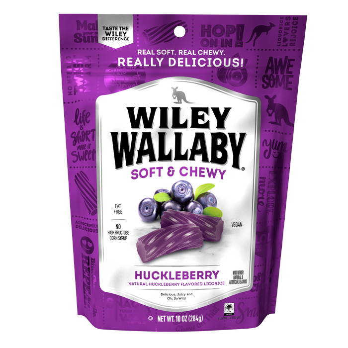 Wiley Wallaby Huckleberry Licorice 10oz bag