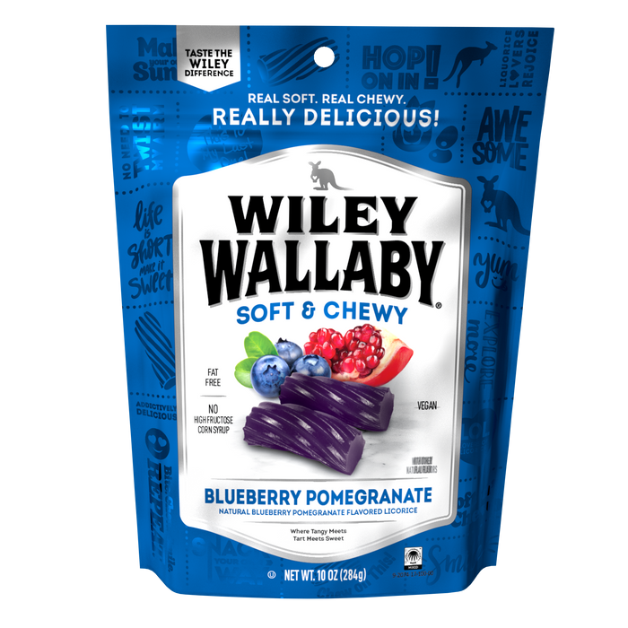 Wiley Wallaby Blueberry Pomegranate Licorice 10oz bag