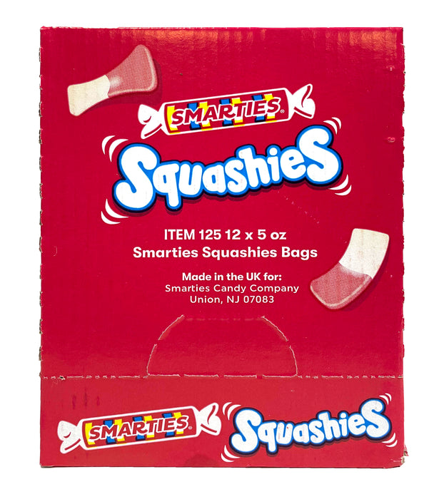 5oz Bag of Smarties Squashies Raspberry n' Cream candy 12ct case