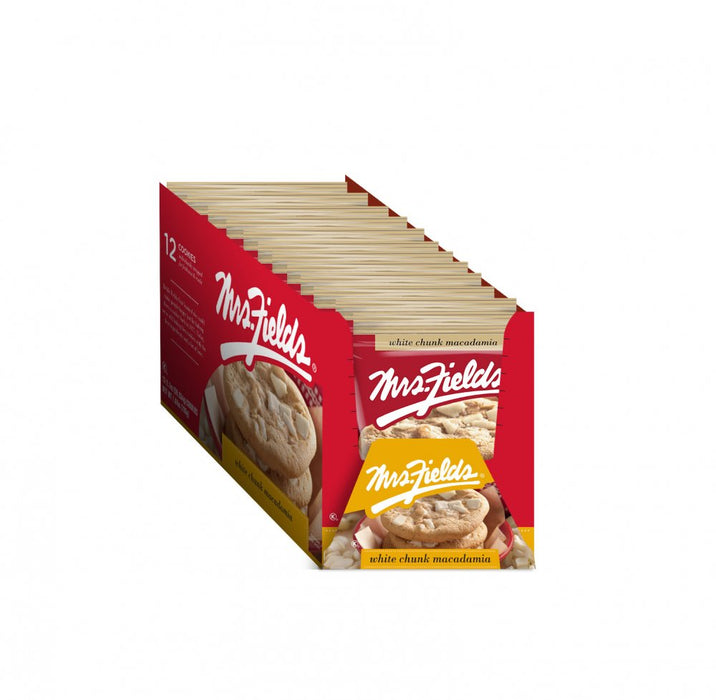 Mrs Fields 2.1oz Cookies White Chunk Macadamia 12ct box