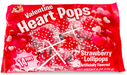 Heart Shaped Strawberry Lollipops 14ct Bag