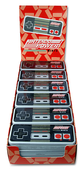 Nintendo Metal Controller Tin filled with Power Mints 1.8oz Tin 18ct Box