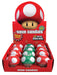 Nintendo Super Mario Brothers Red & Green Mushroom Tin .9oz 12ct box