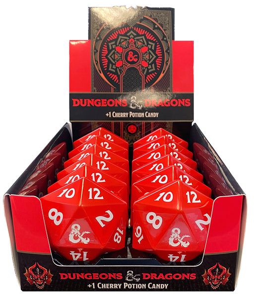 Dungeons & Dragons 3D Shaped Cherry Potion Candies in a 1.2oz tin - 12ct Box