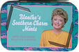 The Iconic show that started with the song "Thank you for being my friend" comes to life again in these fantastic Metal Tins showcasing these wonderful ladies, and are loaded with peppermints!&nbsp;  The Golden Girls is an American TV sitcom created by Susan Harris that aired on ABC from September 14 1985 to May 9 1992, with a total of 180 half-hour episodes, spanning seven seasons