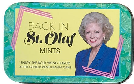 The Iconic show that started with the song "Thank you for being my friend" comes to life again in these fantastic Metal Tins showcasing these wonderful ladies, and are loaded with peppermints!&nbsp;  The Golden Girls is an American TV sitcom created by Susan Harris that aired on ABC from September 14 1985 to May 9 1992, with a total of 180 half-hour episodes, spanning seven seasons!