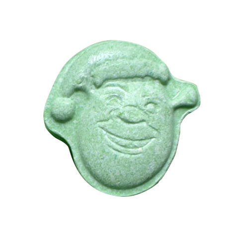 3D shaped Shrek candy faces