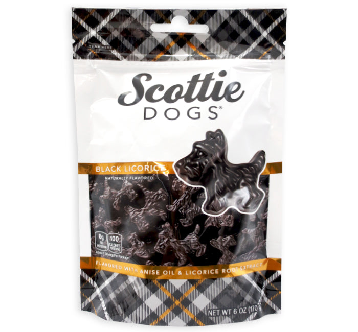Jelly Belly Licorice Scottie Dogs Black 6oz bag