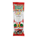 A packaged Santa Claus solid milk chocolate bar in a red and clear wrapper with a cartoon Santa illustration and the text 'Santa Claus' and 'Solid Milk Chocolate' on a white background.