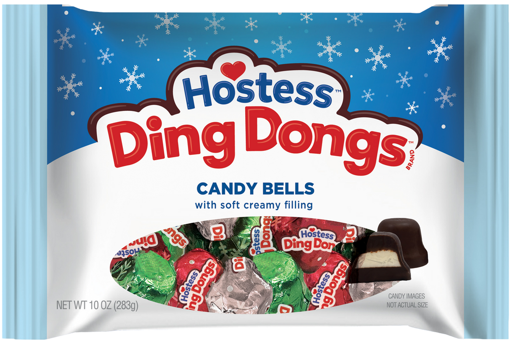 Christmas Ding Dongs Cream Filled Chocolate Bells 10oz Bag