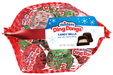 Hostess Ding Dongs Candy Bells in a red mesh bag, featuring individually wrapped red and green holiday-themed candy bells with a blue and white product label.