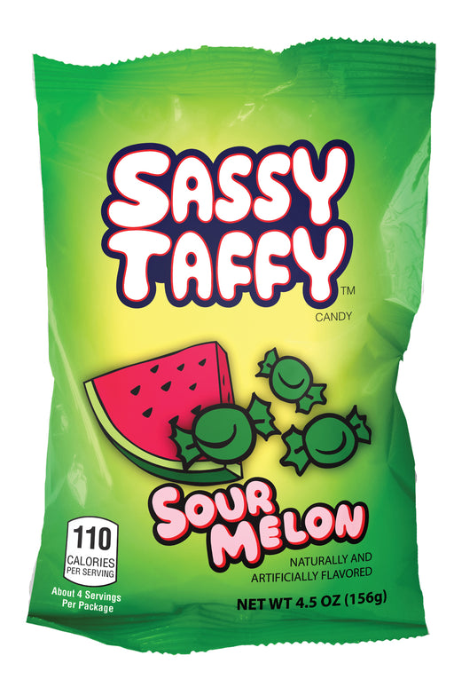 Salt Water Taffy Sour Melon 4.5oz bag