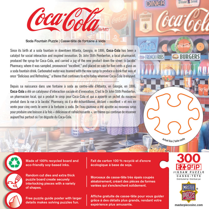 Coca Cola Soda Fountain Puzzle 300pc