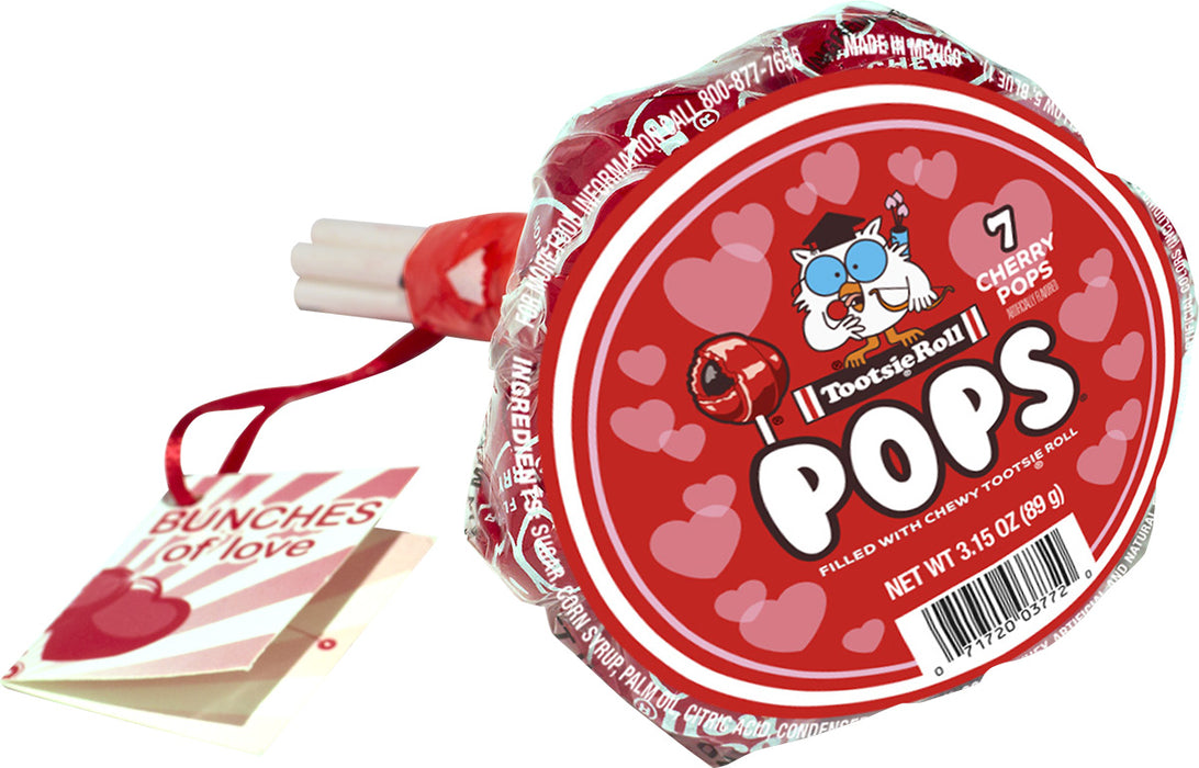 Tootsie Bunch Pops Cherry 7ct Bundle