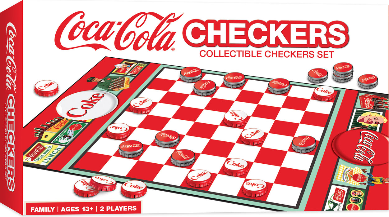 Coca Cola Checkers Game Set