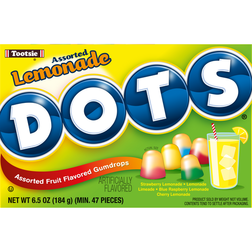 Dots Assorted Lemonade Gumdrops 6.5oz Box