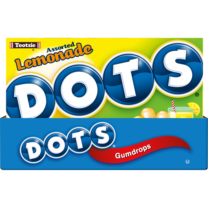 Dots Assorted Lemonade Gumdrops 6.5oz Box 12ct case
