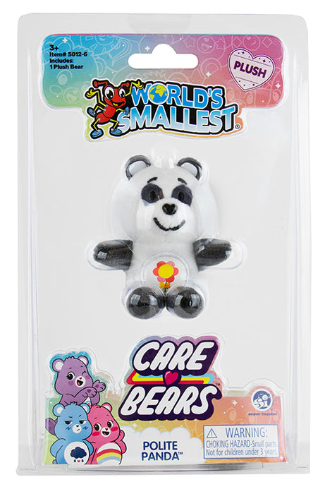 World's Smallest Care Bears Polite Panda plush toy in packaging