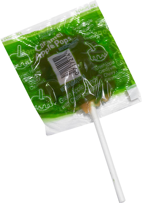 The Original Tootsie Caramel Apple Pops! Each .65oz pop provides the perfect balance of tangy green apple and creamy caramel, making it the ideal treat for satisfying your cravings. Enjoy 48 pops in a convenient box - perfect for sharing with friends and family!