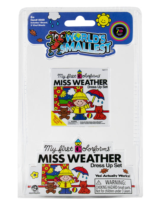Worlds Smallest Color forms  Miss Weather