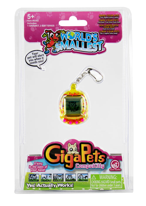 Gigapets Compukitty toy in packaging with colorful design