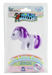 Blossom My Little Pony plush toy in its original retail blister packaging. The plush pony is light lavender with a purple mane and tail, and the packaging features 'World's Smallest' and 'Huggable Soft Plush' branding.