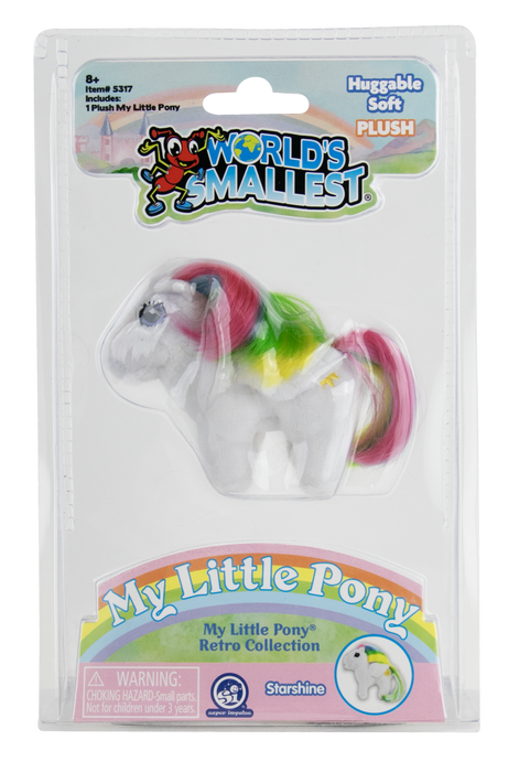 World's Smallest My Little Pony plush toy in packaging starshine
