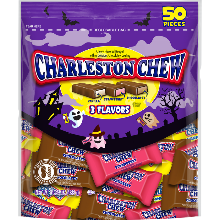 Charleston Chew Mini Bars Assorted 50ct Bag
