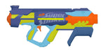 Colorful toy gun with 'Super Soaker' branding on a white background