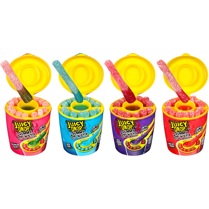 Juicy Drop Gummy Dip And Sticks 3.4oz Jars