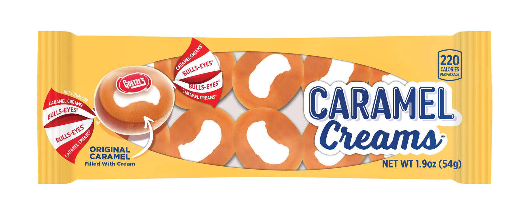 Goetze Caramel Creams 1.9oz tray pack