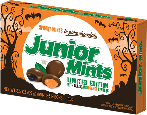 Junior Mints Limited Edition Orange & Black 3.5oz Box