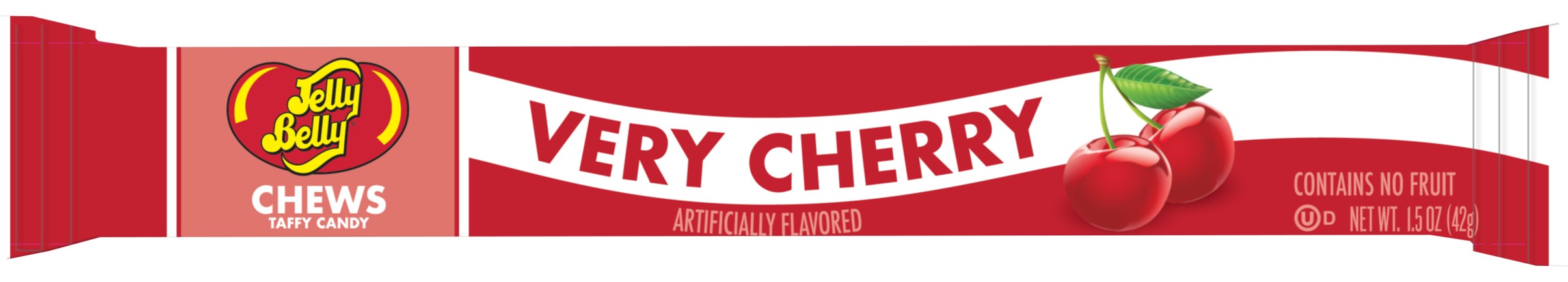 Jelly Belly Chews Taffy Bars 1.5oz Very Cherry