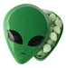 Alien Head Green Apple 3D Sour Candy Filled 1oz Tin